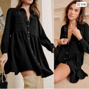 Sézane Leana Tiered Babydoll Dress